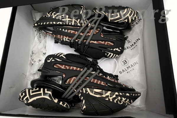 Top Version BALMAIN Multikolor Buty sportowe Lattice YM1VJ309 - 图片 14