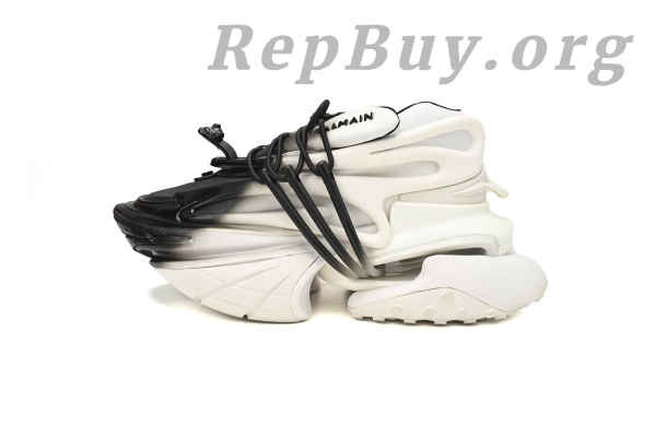 Top Version BALMAIN Multikolor Buty sportowe White and Black YM1VJ309