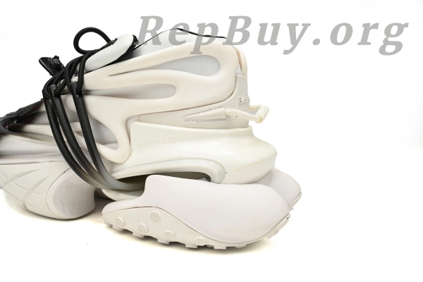 Top Version BALMAIN Multikolor Buty sportowe White and Black YM1VJ309 - Image 5