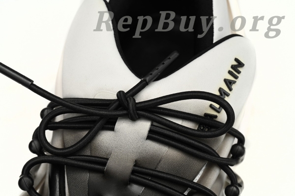 Top Version BALMAIN Multikolor Buty sportowe White and Black YM1VJ309 - Image 7