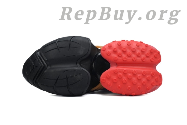 Top Version Balmain Unicorn Low-Top Black Red YM1VJ309 - Image 4