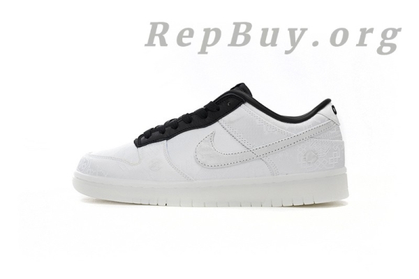 Top Version CLOT x fragment x Nike Dunk Low Joint Names of Three FN0315-110 - Image 2