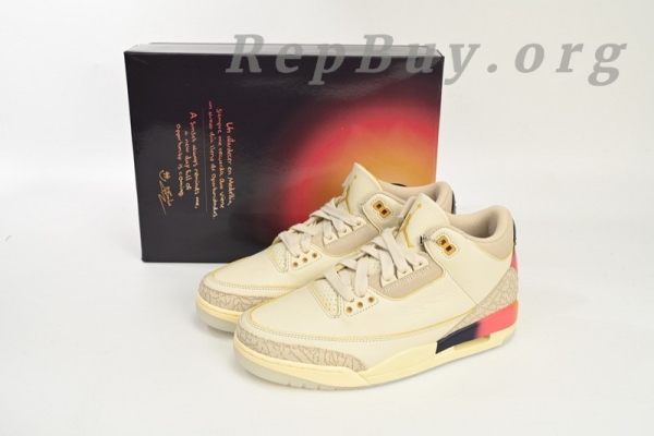 Top Version Air Jordan 3 x  J Balvin Medellín Sunset FN0344-901 - Image 15