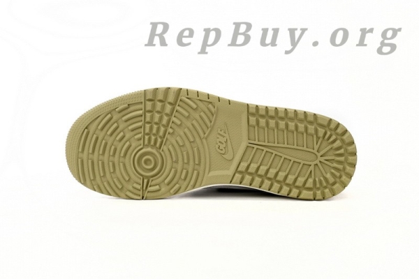 Top Version Air Jordan 1 Retro Low Golf Travis Scott Neutral Olive FZ3124-200 - Image 5