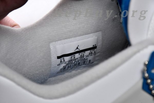 Top Version Air Jordan 4 Retro Military Blue (2012) 308497-105 - Image 10