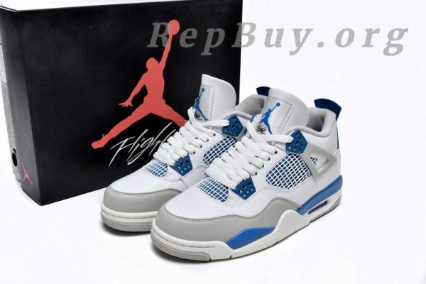 Top Version Air Jordan 4 Retro Military Blue (2012) 308497-105 - Image 15