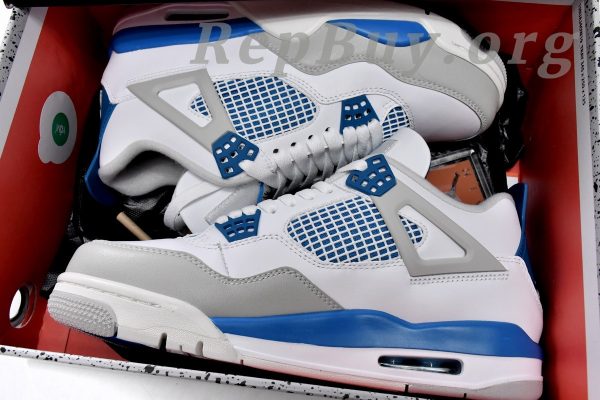 Top Version Air Jordan 4 Retro Military Blue (2012) 308497-105 - Image 16