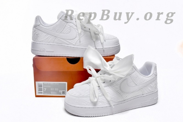 Top Version Nike Air Force 1 Low Bow All White DV4244-111 - Image 15