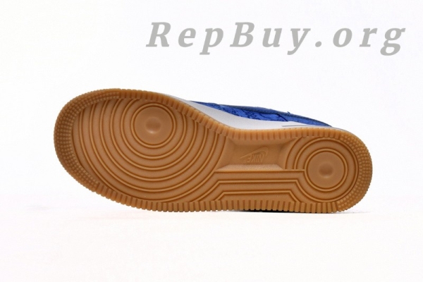 Top Version Nike Air Force 1 Low CLOT Blue Silk CJ5290-400 - Image 5