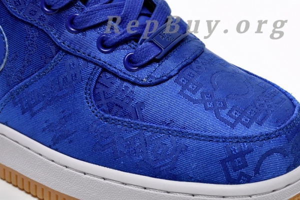 Top Version Nike Air Force 1 Low CLOT Blue Silk CJ5290-400 - Image 6