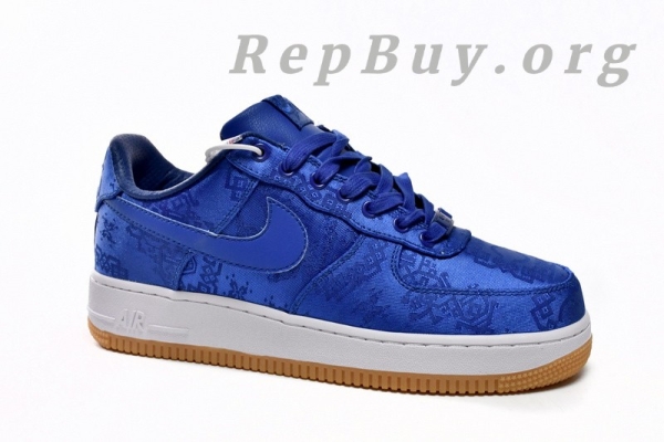 Top Version Nike Air Force 1 Low CLOT Blue Silk CJ5290-400 - Image 9