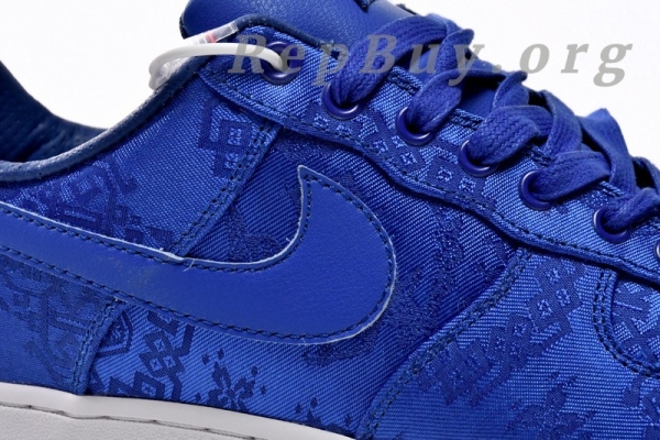 Top Version Nike Air Force 1 Low CLOT Blue Silk CJ5290-400 - Image 7