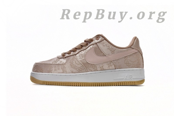 Top Version Nike Air Force 1 Low CLOT Rose Gold Silk (Regular Box) CJ5290-600 - Image 2