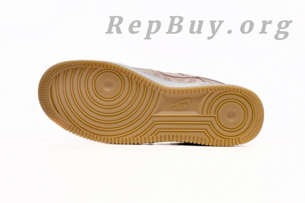 Top Version Nike Air Force 1 Low CLOT Rose Gold Silk (Regular Box) CJ5290-600 - Image 5