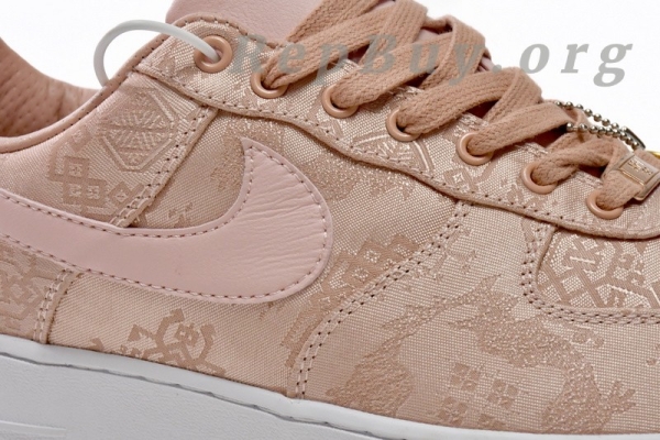 Top Version Nike Air Force 1 Low CLOT Rose Gold Silk (Regular Box) CJ5290-600 - Image 10