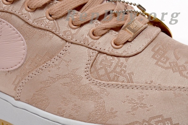 Top Version Nike Air Force 1 Low CLOT Rose Gold Silk (Regular Box) CJ5290-600 - Image 9
