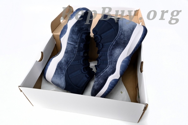 Top Version Nike Air Jordan 11 Retro Midnight Blue 378037-441 - Image 16