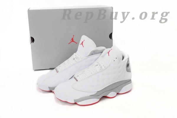 Top Version Nike Air Jordan 13 “Wolf Grey” 414571-160 - Image 15