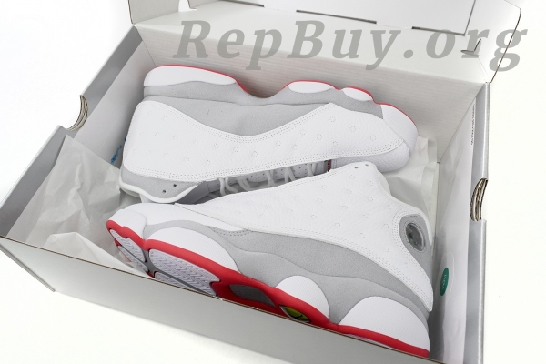 Top Version Nike Air Jordan 13 “Wolf Grey” 414571-160 - Image 16