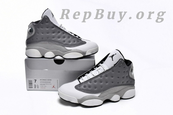 Top Version Nike Air Jordan 13 Retro Atmosphere Grey 414571-016 - Image 15