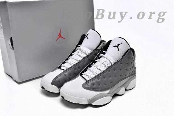 Top Version Nike Air Jordan 13 Retro Atmosphere Grey 414571-016 - Image 16