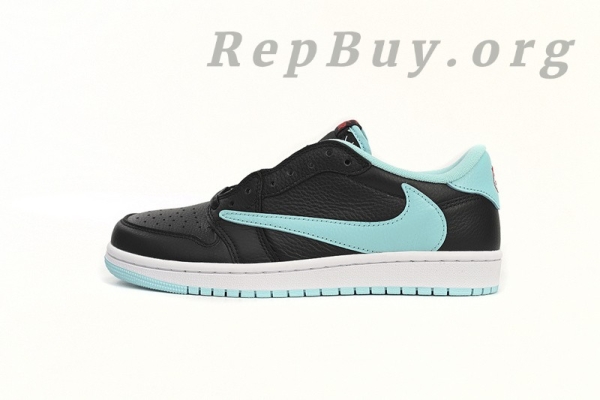 Top Version Nike Air Jordan 1 Low Bang Black Blue x Travis Scott DM7866-400 - Image 2