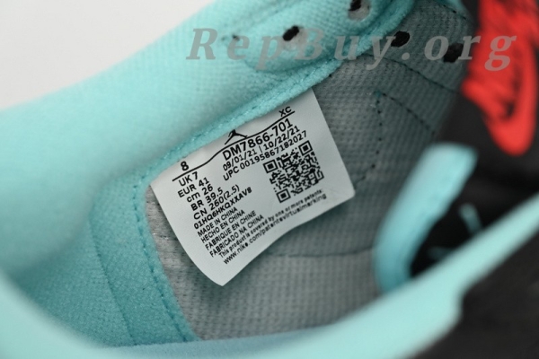 Top Version Nike Air Jordan 1 Low Bang Black Blue x Travis Scott DM7866-400 - Image 10