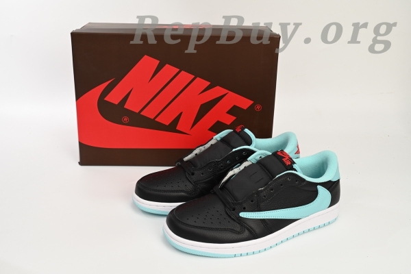 Top Version Nike Air Jordan 1 Low Bang Black Blue x Travis Scott DM7866-400 - Image 15