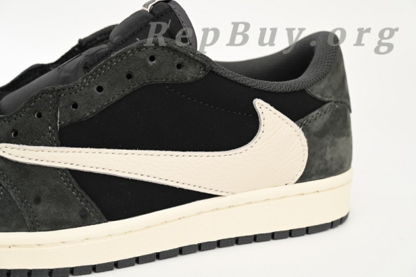Top Version Nike Air Jordan 1 Low Black Grey Low Help x Travis Scott DM7866-001 - Image 8