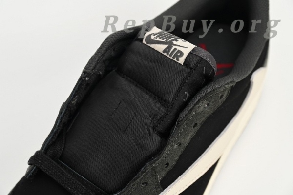 Top Version Nike Air Jordan 1 Low Black Grey Low Help x Travis Scott DM7866-001 - Image 7