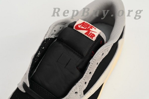 Top Version Nike Air Jordan 1 Low White Grey Low Gang x Travis Scott DM7866-010 - Image 7
