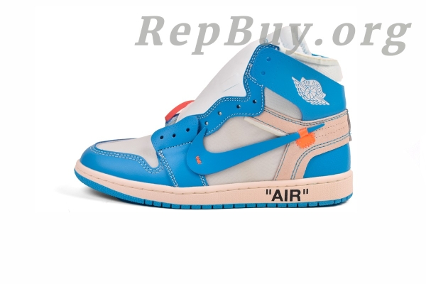 Top Version Nike Air Jordan 1 Retro High Off-White University Blue AQ0818-148