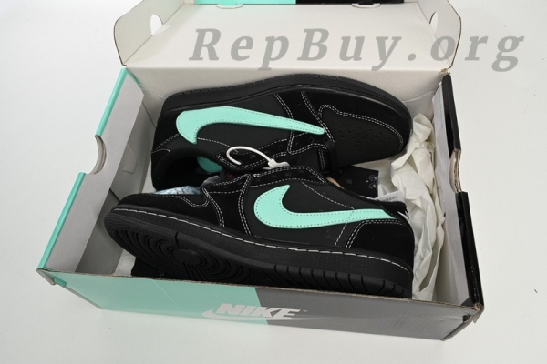Top Version Nike Air Jordan 1 Verde acqua Low x Travis Scott DM7866-401 - Image 16