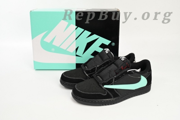 Top Version Nike Air Jordan 1 Verde acqua Low x Travis Scott DM7866-401 - Image 15
