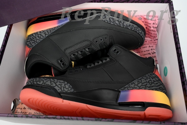 Top Version Nike Air Jordan 3 Retro SP Rio FN0344-001 - Image 10