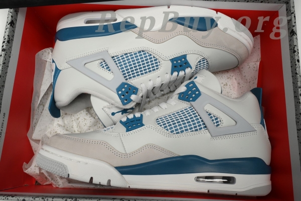 Top Version Nike Air Jordan 4 OG “Military Blue” 4369(2024) - Image 14
