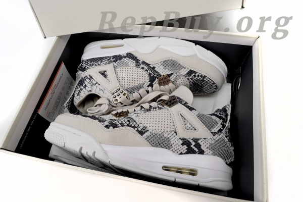 Top Version Nike Air Jordan 4 Premium “Snakeskin” 819139-030 - Image 13