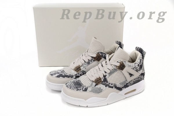 Top Version Nike Air Jordan 4 Premium “Snakeskin” 819139-030 - Image 12