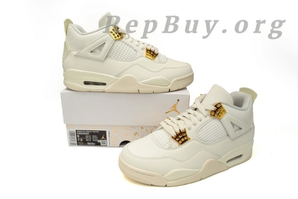 Top Version Nike Air Jordan 4 Retro Sail AQ9129-170 - Image 13