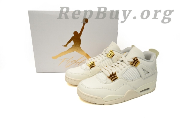 Top Version Nike Air Jordan 4 Retro Sail AQ9129-170 - Image 14