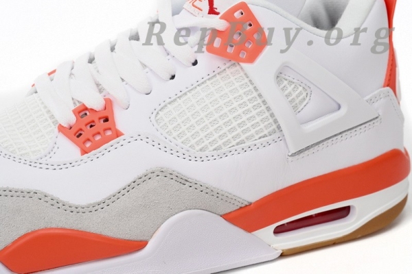 Top Version Nike Air Jordan 4 White Orange DR5415-108 - Image 8