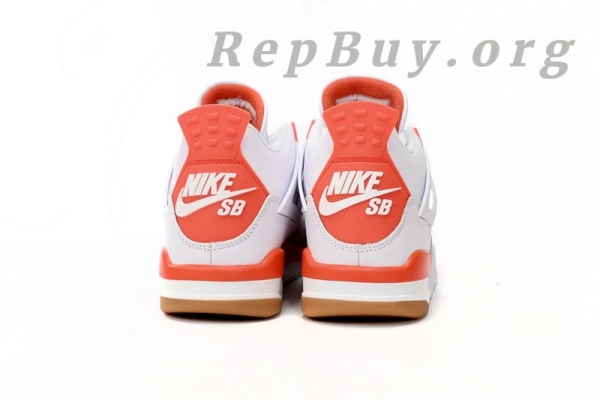 Top Version Nike Air Jordan 4 White Orange DR5415-108 - Image 4