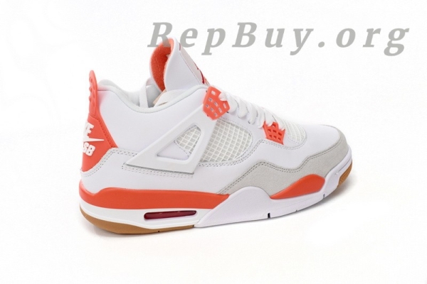 Top Version Nike Air Jordan 4 White Orange DR5415-108 - Image 9