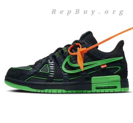 Top Version Nike Air Rubber Dunk Off-White Green Strike CU6015-001