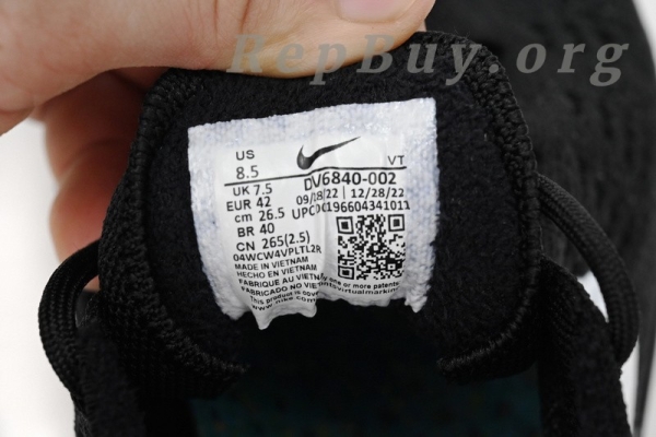 Top Version Nike AIR VAPORMAX 2023 FK Black And White DV6840-002 - Image 10