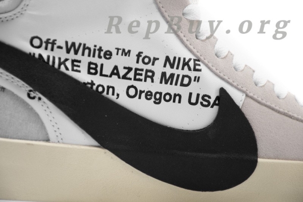 Top Version Nike Blazer Mid Off-White AA3832-100 - Image 14