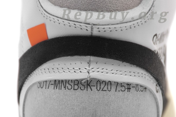 Top Version Nike Blazer Mid Off-White AA3832-100 - Image 13