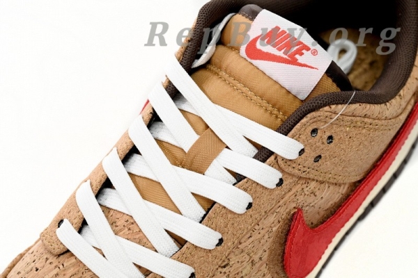 Top Version Nike Dunk Low SP CLOT Cork FN0317-121 - Image 7