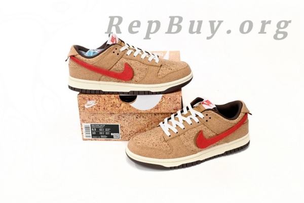 Top Version Nike Dunk Low SP CLOT Cork FN0317-121 - Image 14