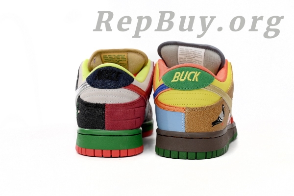 Top Version Nike Dunk Low What the Dunk Colorful Pigeon 318403-141 - Image 5